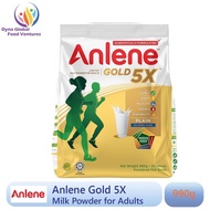 Delicious nutrition Powder Plain Anlene 5X Milk Gold 990G