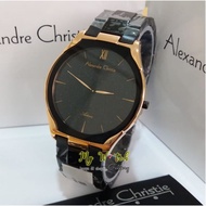 Alexandre Christie Men 's Clock 8602 Black Rosegold / Alexander Christie 8602