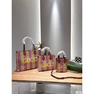 GUCCI GUCCI [Ready Stock] High Version GU­CCI/Ancient­Chi New Style Ladies Braided Tote Bag Shopping