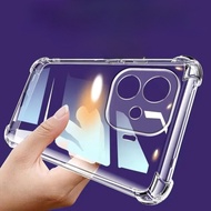 For iQOO Z9 iQOOZ9x Phone Case Transparent Clear Silicone Soft TPU For iQOOZ9Turbo Shockproof Ultra 