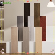 MOLIHA Floor Tile Sticker, Self Adhesive Wood Grain Skirting Line, Home Decor Windowsill Waterproof Living Room Corner Wallpaper