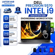 [NEW] Dell Precision 5570 | Intel i9 12th Gen | 15.6" OLED Touch | 64GB DDR5 + 1TB SSD | RTX A2000 |