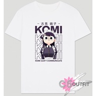 KOMI CANT COMMUNICATE MAID KOMI ANIME T-SHIRT CUTE COMBED 30S