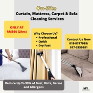 Curtain Cleaning, Mattress Cleaning, Sofa Cleaning  Carpet Cleaning ON-SITE| House| Hotel Curtain Cleaning