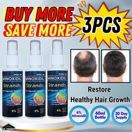 [HOT! 3PCS] Hair Regrowth  Treatment Minoxidil Strands 6% Minoxidil Topical Solution
