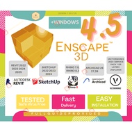 Enscape 3D v𝟒.𝟓🔥 w/ Assets Libraty for SketchUp / Rhino / Archi.CAD / Vectorworks Plugin | 𝐀𝐜𝐭𝐢𝐯𝐚𝐭𝐞𝐝