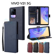 HP Flip Case Vivo V21 5G Wallet Leather Case Premium Casing Vivo V21 5Ghp