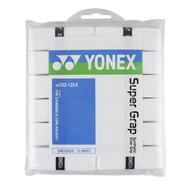 【 Yonex 】 Wet Super Grip Tape ( 12-Pack ) Yonex Super Grap Overgrip AC102-12EX ( White ) [Direct fro