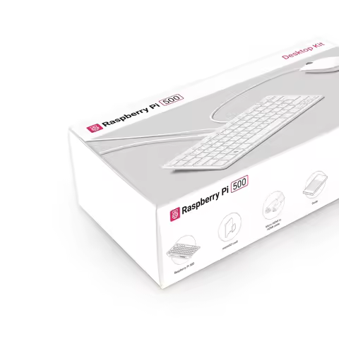 Raspberry Pi 500 All-in-One Keyboard Computer US UK EU Versions Official Bundle with Accessories for