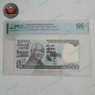 Koleksi PMG Uang Kuno 50000 Suharto 1995 / 1997 Skor PMG 66EPQ