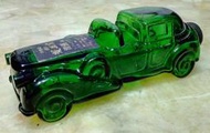 早期日本製金松一級清酒翠綠色古董汽車玻璃空酒瓶