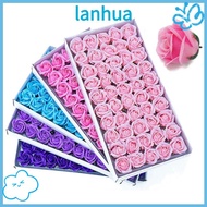 LANHUA 50Pcs Soap Rose Flower, Wreath Making Three Layer Rose Foam Rose, Romantic Realistic Floral H
