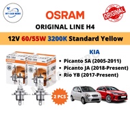 OSRAM Original Line H4 Halogen Headlamp Bulb (2pcs) 12V 60/55W Kia Picanto SA 2005-2011 / JA 2018+ /