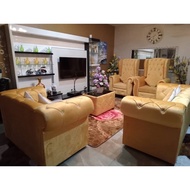 Set Sofa Chesterfield 321 Seater & Table Coffee (chat dahulu)