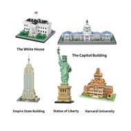 Empire State Building Building Block Ornament Educational Model Toy-ABS Plastic 1500+ Pieces Ages 8+