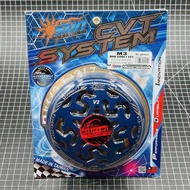 SUN RACING CLUTCH BELL W/COATING DARK BLUE REGROOVE M3/MIOSOULI125