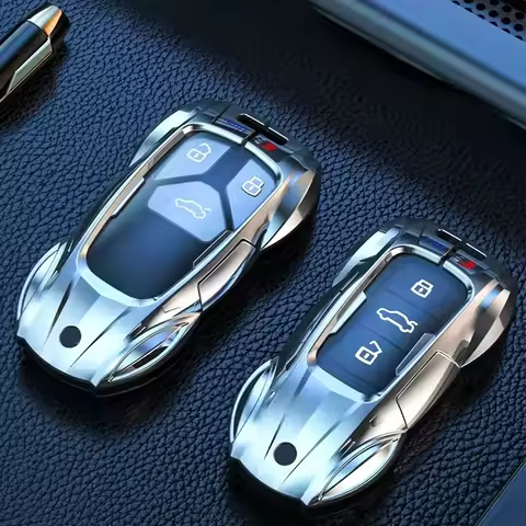 Fashion Zinc Alloy Car Key Cover Shell for Audi A3 A4 A5 A6 A7 A8 S4 S5 S6 S7 S8 C5 C6 C7 Q3 Q5 Q7 4