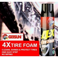 Getsun 4-X Tire Foam (650ml) Silicone wax tyre silicon wax silicon tayar wax silicon tyre shine tire