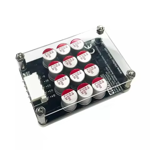 M93K-4S 5A Cluster Equalizer Active BMS Board Energy Transfer Capacitor (With Case+Terminal Wire)