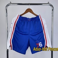 Hot pressed Philadelphia 76ers Icon Edition Azul NBA Basketball Swingman Shorts
