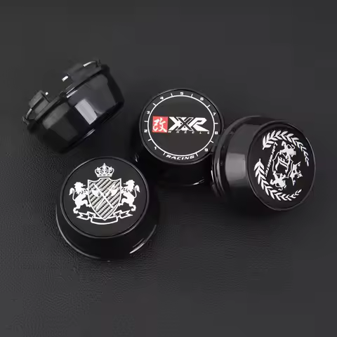 4PCS OD 66MM / ID 61MM Cap Sport Rim SSR XXR VIP SPORT RACING JAF Emblem Wheel Centre Cap Wheel Cove