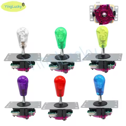 New Arcade Crystal Joystick copy Sanwa Joystick Crystal ball head Stick 5pin 4/8 Way joystick Gate