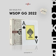 WSOP GG 2022 Poker Vietnam plastic playing cards set, high quality PVC material, waterproof, durable