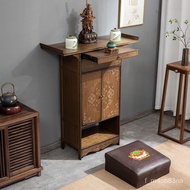 🎁Chinese Buddha Niche Altar Buddha Shrine Household Modern Simple Incense Burner Table Simple Solid Wood Desk Altar Cabi