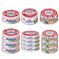 [INABA] Canned Tuna Flakes (No Salt or Oil Added, Domestic Light Tuna Flakes in oil, Super Oil-Free)