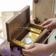 Black Walnut Solid Wood 10g 20g Gold Bar Special Storage Box Gold Jewelry Storage Box Silver Dollar 