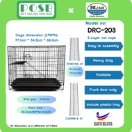 DR. CAGE DRC-203 Pet Cages Wrought Iron with Powder Coating / Cat Cages / Sangkar kucing