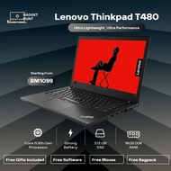Lenovo Thinkpad T480 Ultrabook - Intel Core i5 8th Gen | 16Gb DDr4 Ram | 512GB SSD - 14" FHD Display