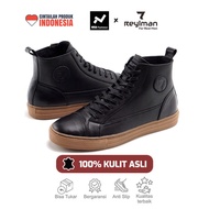 Reyl MAN Brave Black Solid Gum Series Men's Boots