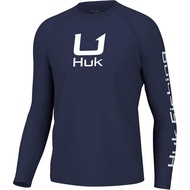 HUK Mens Icon X Crew Shirt Long-Sleeve Performance Fishing Shirt Formen