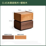 實木床頭櫃拼色簡約床邊櫃臥室家用儲物櫃床尾櫃