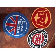 Royal enfield round embroidery Patch 7.2 cm clothing accessories