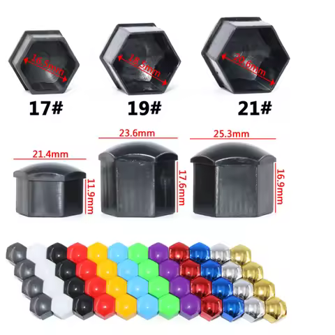 17 19 21MM car Tire Screw Cap for Mercedes-Benz GLA GLC GLE GLK BMW X1 X3 X4 X5 X6 AUDI Q1 Q3 Q5 Q7