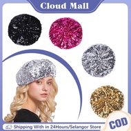 Colorful Glitter Beret Stylish Accessory For Women's Runway Shows