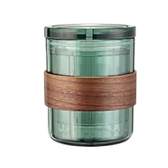 1 Piece Coffee Maker with Permanent Filter Coffee Dripper Filter Stackable Design Reusable ,Light Green