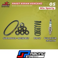 Left Package 5 BRT Super Roller - VBelt - CVT Spring - Mio Sporty
