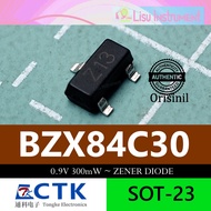 BZX84C30 30V 300mW BZX84C30 Z13 Zener Diode Sot-23 CTK Electronic