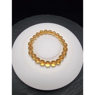 Full Brazilian Quartz Citrine Stone Bracelet 5Anatural 6-10mm F1351