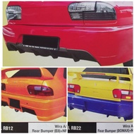 Wira Aeroback Rear Bumper (RB12 Evo8, RB22 Bomax, RB24 Evo9) Fibreglass Without Paint