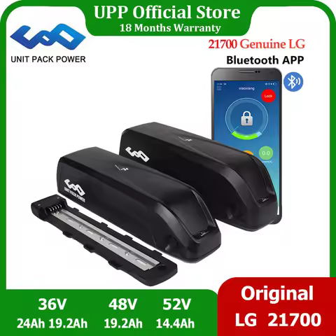 Bluetooth LG EBike Battery Hailong G56 G70 48V 19.2Ah 36V 24Ah 52V 14.4Ah 21700 Battery for 1500W 10