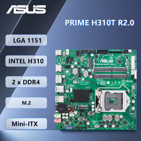 Asus PRIME H310T R2.0 Mini ITX Motherboard Intel H310 M.2 LGA1151 DDR4 32GB support 9300 9500 8500 8