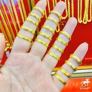 แหวนทอง 1 กรัม ลายเหลี่ยมรุ้ง(ขนแมว) ทองคำแท้ 96.5% ขายได้ จำนำได้ มีใบรับประกัน