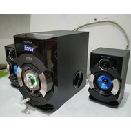 [[ Speaker Multimedia Polytron Extra Bass Radio Bluetooth USB Karokean
