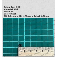 Oring seal sil Standard USA 004 NBR70 OD 5.34mm x ID 1.78mm x CS 1.78mm