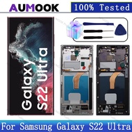 6.8" OEM AMOLED For Samsung Galaxy S22 Ultra 5G LCD Display SM-S908 Touch Screen Digitizer For Samsu