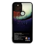 Custom Google Case PIXEL 2, 2XL, 3, 3XL, 3A, 3A XL, 4, 4XL, 5, 5XL, 6, 6 Pro Space Facts Pluto DK058